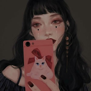 18张霸气高冷风格动漫女生QQ头像