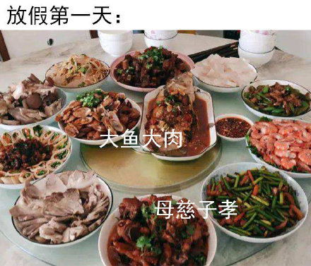 放假回家的我，状态简直和这套表情包一模一样