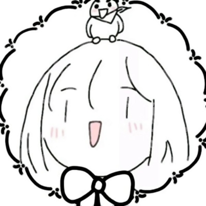 16张高清可爱小女孩简笔画头像 女生头像素材合集