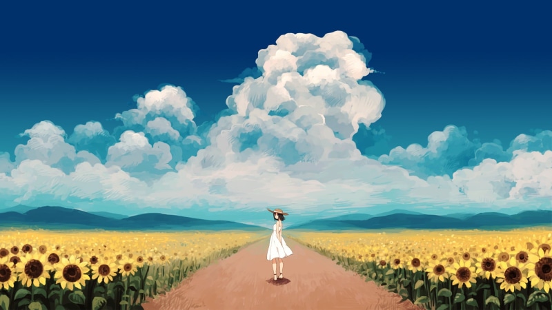 绝美动漫少女与真人壁纸合集