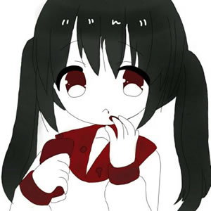 黑暗系红衣少女动漫头像 14张高清女生头像合集