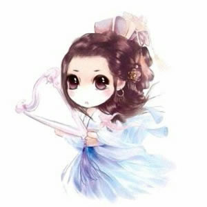 超萌大眼Q版古风女生头像 14张高清可爱素材合集