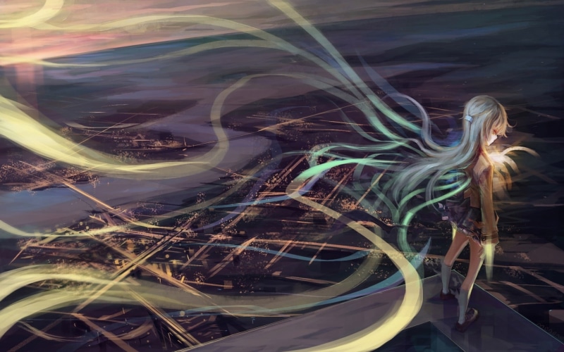 《Angel Beats!》角色绝美夜景壁纸合集