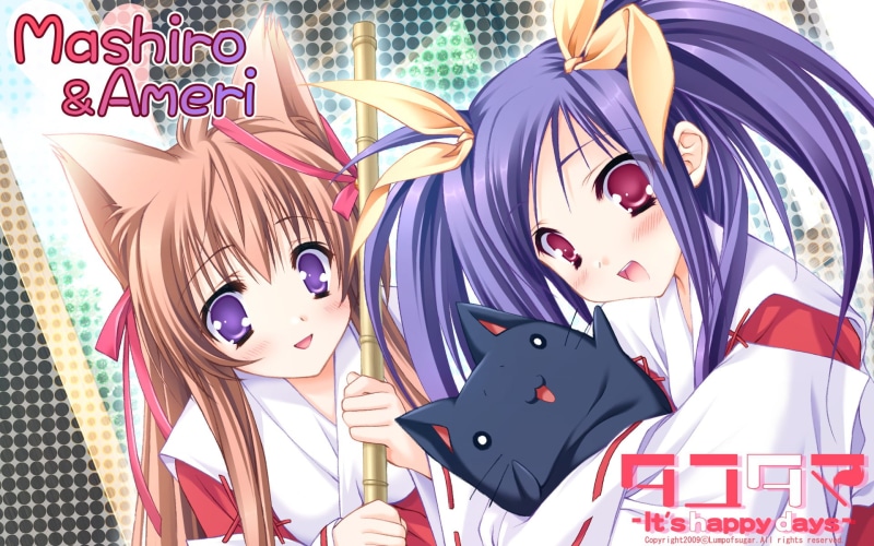 《萌娘之神吻》高清壁纸合集 美少女角色 mashiro 与 ameri