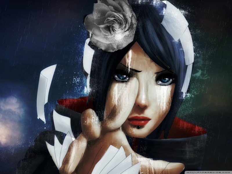 火影忍者动漫壁纸 二次元女生晓组织壁纸