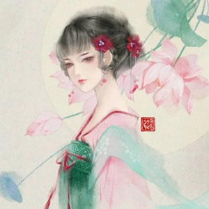 15张超绝古风手绘美女头像，氛围感直接拉满