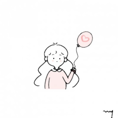 15张高清可爱女生手绘简笔画头像 适合当微信头像