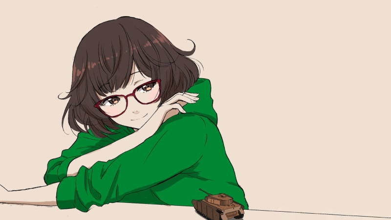 少女与战车 极简风四号坦克壁纸