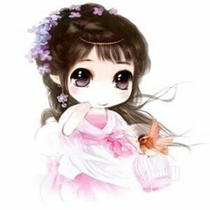 超萌大眼Q版古风女生头像 14张高清可爱素材合集