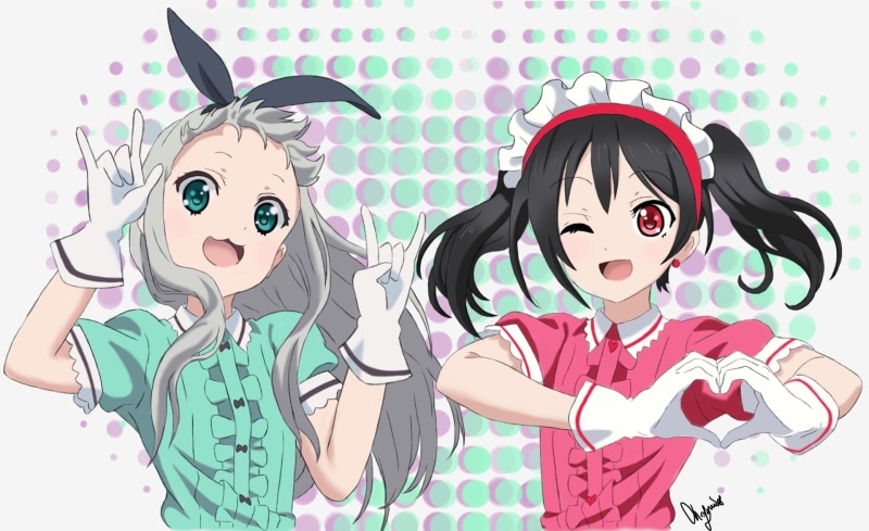 这组壁纸超绝！《Love Live!》与《调教咖啡厅》角色梦幻联动