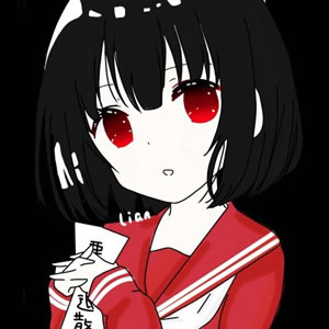 黑暗系红衣少女动漫头像 14张高清女生头像合集