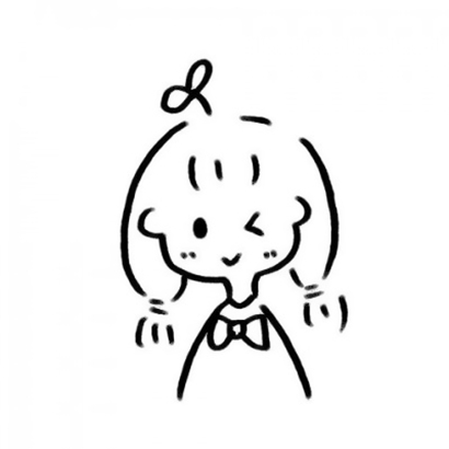 10张高清可爱动漫简笔女头 女生头像合集