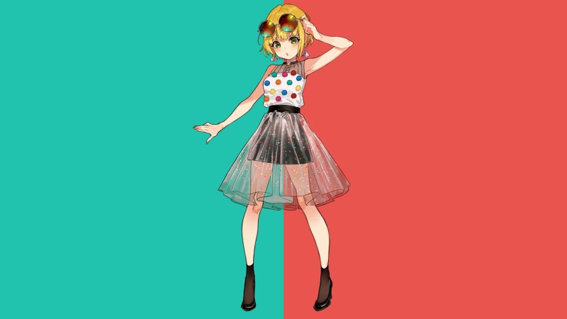 这套治愈系二次元壁纸太绝了！金发少女简约氛围感拉满