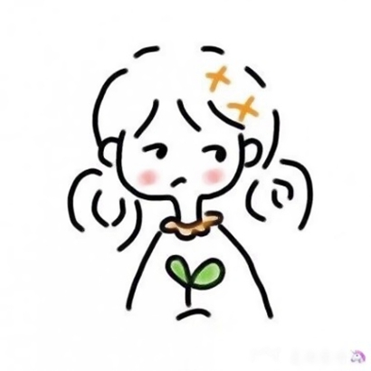 15张可爱动漫女生简笔画头像 高清无水印合集