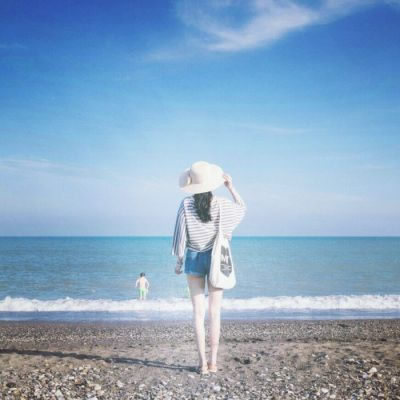 12张高清真人女生背影头像 全身好看的女头素材