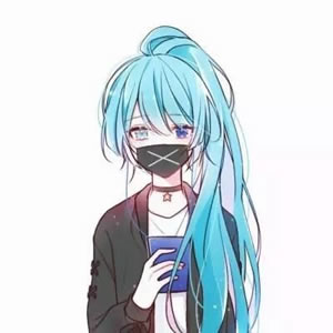 18张高清可爱长发女生漫画头像 唯美氛围感拉满