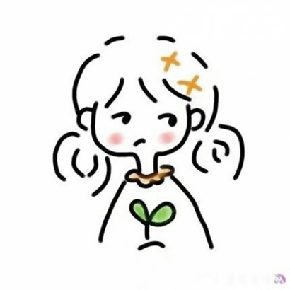 30张超萌女生简笔画头像 高清好看的网红款可爱头像