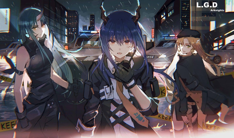 明日方舟同人壁纸合集 少女集结拉满氛围感