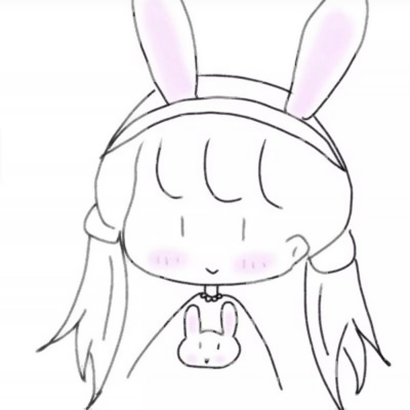 10张高清可爱动漫简笔女头 女生头像合集