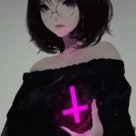 11张高清黑暗系二次元女生头像 氛围感拉满