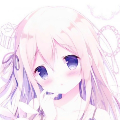 浅粉色系可爱动漫女生头像合集 17张高清图分享