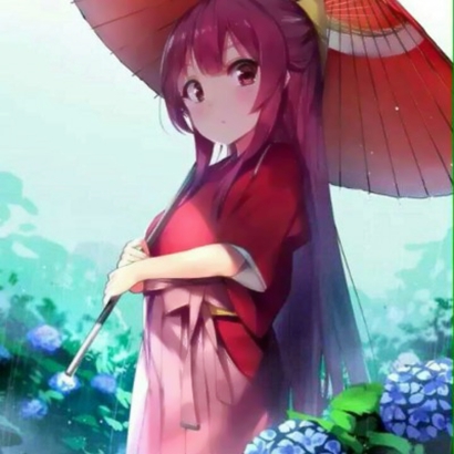 13张高清古风动漫撑伞女生头像 氛围感拉满