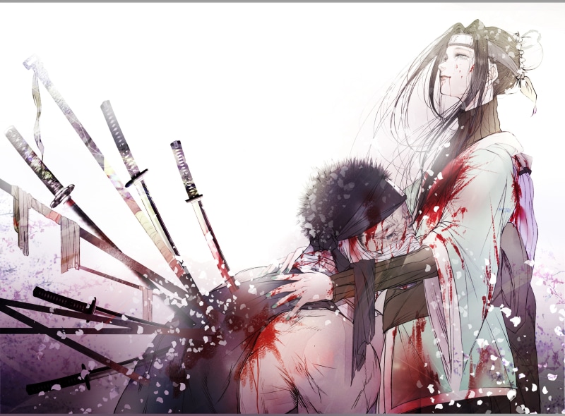 火影忍者2K高清壁纸 再不斩与白动漫壁纸