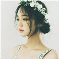 戴花环的清新女生唯美头像合集 共17张