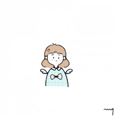 15张高清可爱女生手绘简笔画头像 适合当微信头像