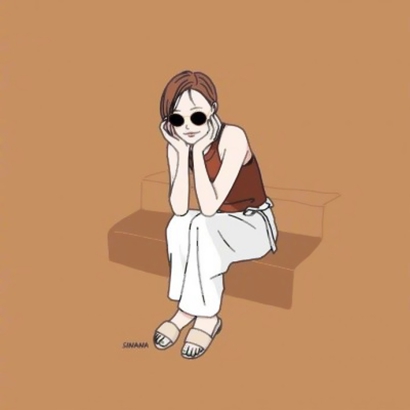 9张高清个性手绘女生卡通头像合集