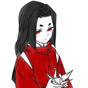 黑暗系红衣少女动漫头像 14张高清女生头像合集