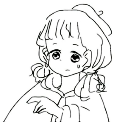 16张高清可爱小女孩简笔画头像 女生头像素材合集