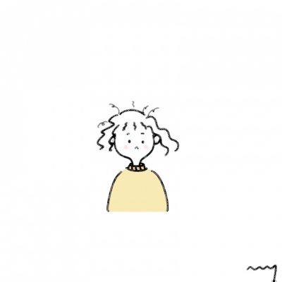 15张高清可爱女生手绘简笔画头像 适合当微信头像