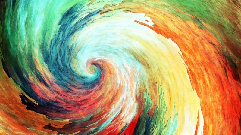 这套绝美螺旋抽象壁纸太戳人了