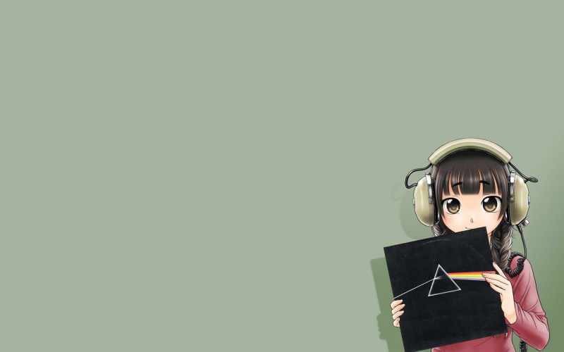 平克·弗洛伊德×动漫少女！4K版月之暗面壁纸来了