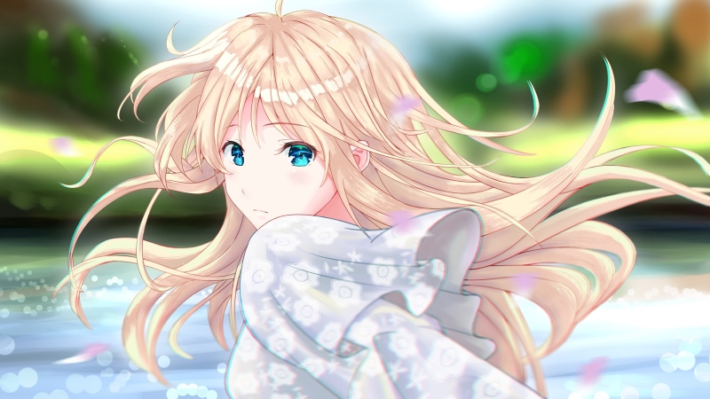 动漫壁纸：薇尔莉特·伊芙加登金发蓝眼少女2K高清图