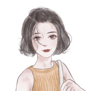 18张简约清新的女生手绘微信头像 氛围感拉满