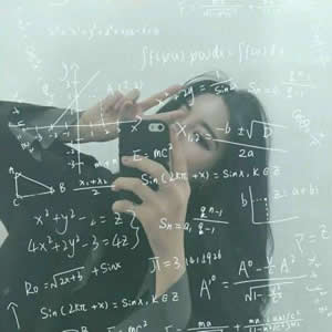 16张高清数字公式女生QQ头像 简约又好看