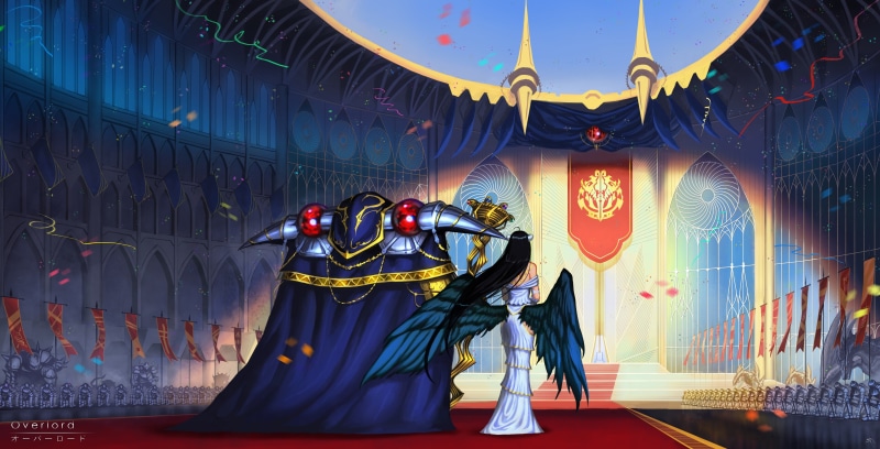骨王夫妇绝美4K壁纸！《Overlord》安兹·乌尔·恭&雅儿贝德高清壁纸分享