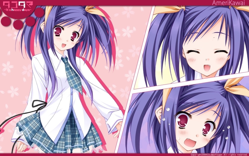 《1080P超清！动画《游魂 -Kiss on My Deity-》河合亚美壁纸合集》