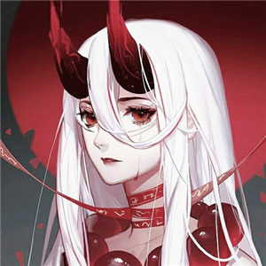 冷酷感拉满！12张高清黑化动漫少女头像合集