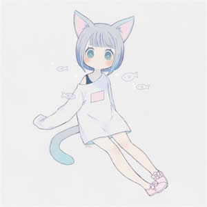 软萌猫耳少女动漫头像 20张高清可爱萌图合集