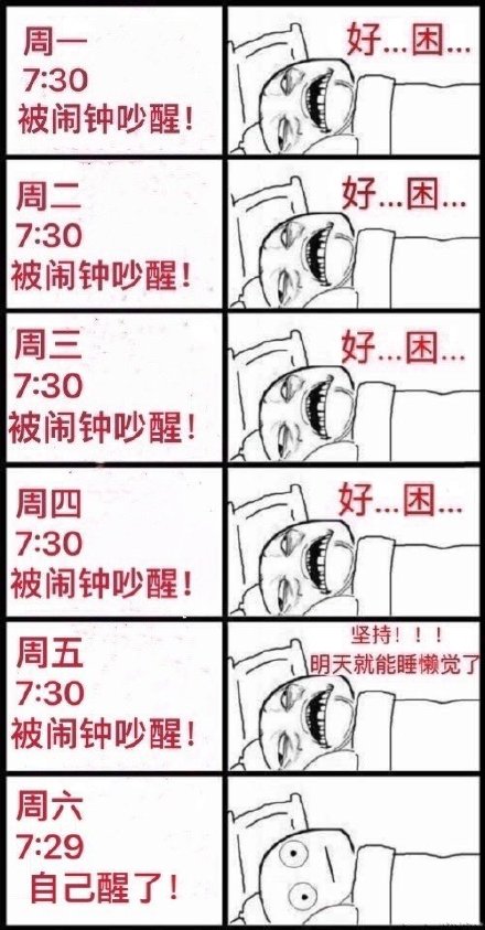 打工人周末前后的真实状态都在这套表情包里了