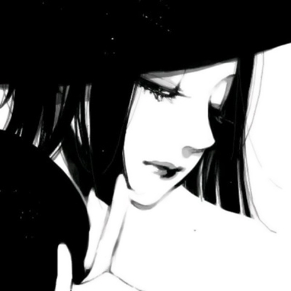 23张高清黑白款！霸气冷酷风女生漫画QQ头像