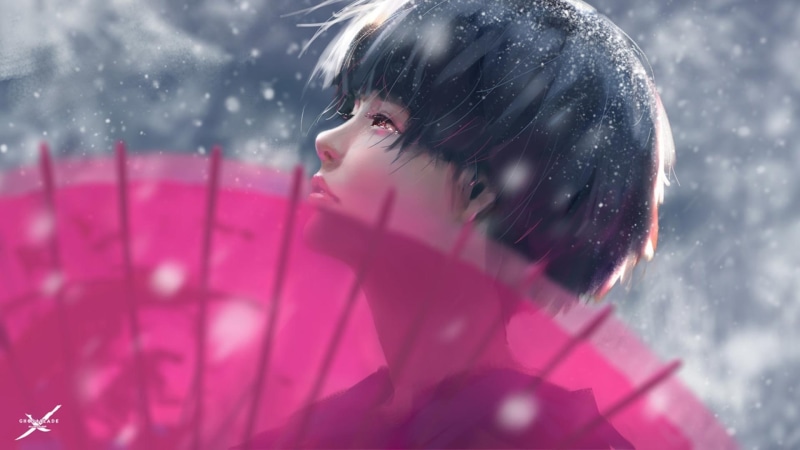 绝美幻想漫改壁纸！1080P高清wlop笔下的刃与幽灵冒险