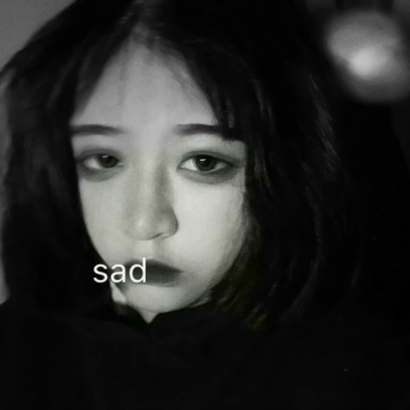 12张高清丧系黑白真人女生头像，氛围感拉满