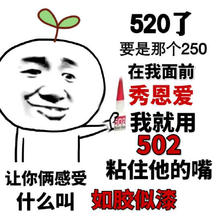 520专属表情包来啦，装逼怼人表白全搞定