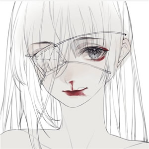 冷酷感拉满！12张高清黑化动漫少女头像合集