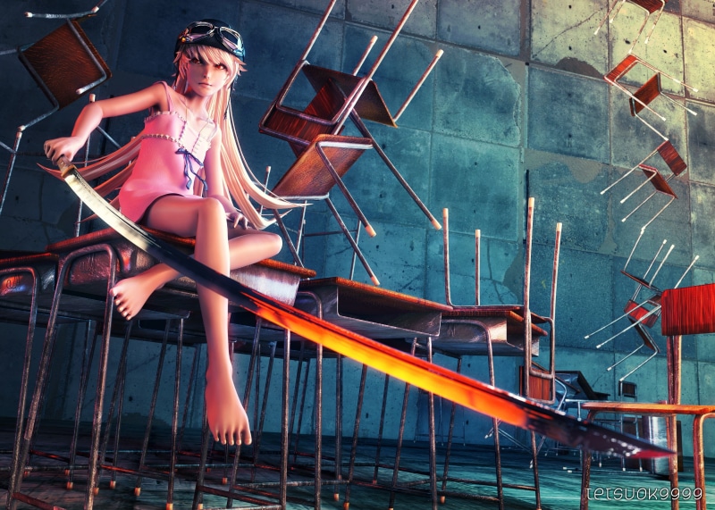 绝美3D忍野忍壁纸！二次元少女氛围感拉满