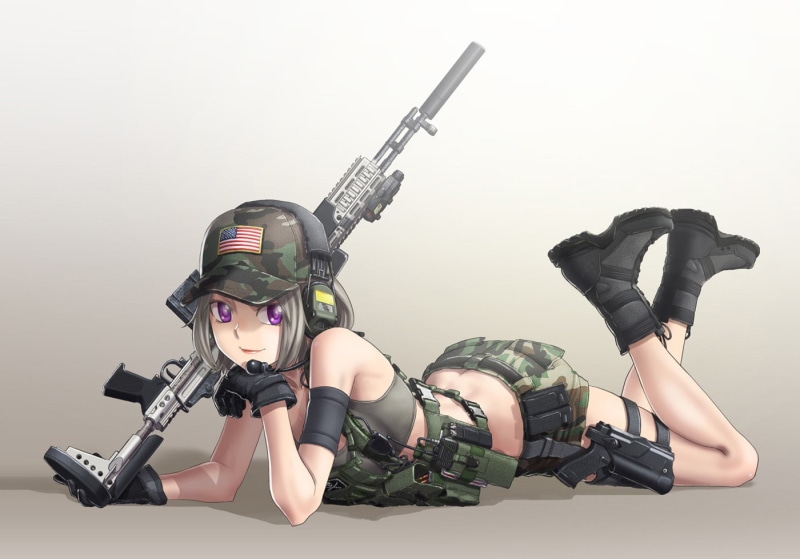 二次元军装美少女壁纸合集